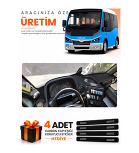 KARSAN JEST (2013-2020) Uyumlu Torpido Koruma Örtüsü Oto Kılıfı - Siyah