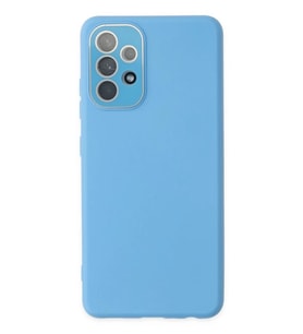 Newface Samsung Galaxy A33 5G Kılıf Lansman Glass Kapak - Mavi