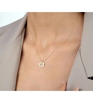 Allah Yazılı 14 Ayar Altın Kolye