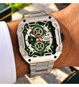 Ferrucci Kare Kadran Fonksiyonları Aktif Takvimli 45 mm Kasa Çap Erkek Kol Saati