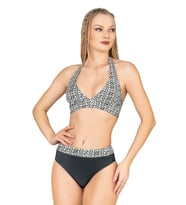 Endeep Kadın Zigzag Desenli Toparlayıcı Bikini Takımı