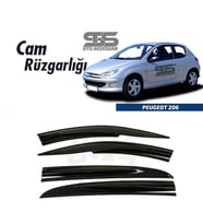 Cam Rüzgarlığı Peugeot 206 1998-2012 Arası Mügen Tip Piano Black