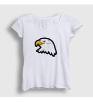 Presmono Kadın Beyaz Eagle Kartal T-Shirt 314078tt (Beyaz)