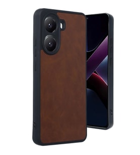 Xiaomi Poco X7 Pro Kılıf Aras Deri Kapak - Taba