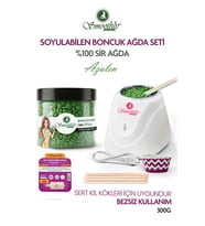 Smoothly Soyulabilen Azulen Boncuk SİR ağda seti 225 gr  Boncuk ağda Sir ağda makinası , El Ağdası