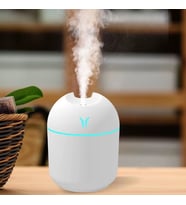 ÜçKol Ticaret Işıklı Kuru Havayı Azaltan ve Aromaterapi Deneyimi Sunan Hava ve Oda Nemlendirici (Beyaz)