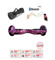 Elektrikli Kaykay Hoverboard Bluetooth Hoparlörlü 6.5 Inch Grafiti Desenli Çanta Hediye D13