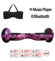 Elektrikli Kaykay Hoverboard Bluetooth Hoparlörlü 6.5 Inch Grafiti Desenli Çanta Hediye D13