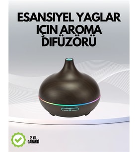 7 Renk Işıklı Ultrasonik Hava Difüzörü – Sessiz Ve Güvenli Kullanım