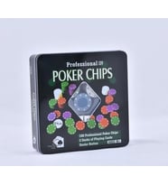 100 Chip 2 Adet Kart Setli Poker Oyunu