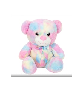 Gökkuşağı Renkli Peluş Ayı 45 cm