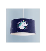 MEKTA HOME BEBEK VE ÇOCUK ODASI Lacivert Unicorn Desenli Avize