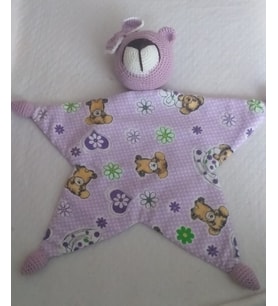 Yıldızlı Ayıcık Uyku Arkadaşı Amigurumi Organik Oyuncak