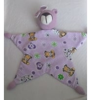 Yıldızlı Ayıcık Uyku Arkadaşı Amigurumi Organik Oyuncak
