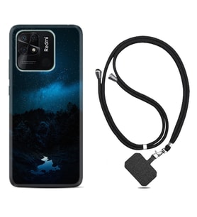 Xiaomi Redmi Note 7 8 9 Pro 10 2022 10 Pro 10S Kılıf Boyun Askılı Silikon Gece 1633