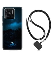 Xiaomi Redmi Note 7 8 9 Pro 10 2022 10 Pro 10S Kılıf Boyun Askılı Silikon Gece 1633