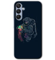 Galaxy A35 Kılıf HD Desen Baskılı Kılıf - Astronot Kıyafeti