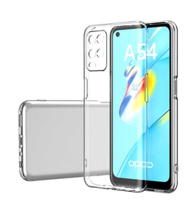 Oppo A54 4G Uyumlu Kılıf Zore Kamera Korumalı Süper Silikon Kapak (Renksiz)