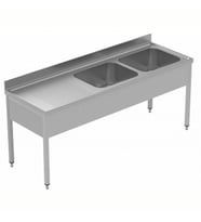 Electrolux Professional 2 Evyeli Tezgah, Evyeleri 600x500 Mm, Damlalığı Solda - 2100 Mm, Plus GLG2126SXE