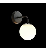 Ryslight Siyah Modern Opal Camlı Dekoratif Rustik Duvar  Aplik