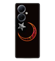 Vivo V29 Lite Kılıf Desenli Silikon Platinium Series Ay Yıldız 1884