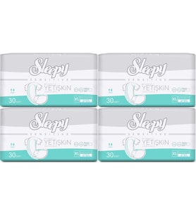 Sleepy Yetişkin Hasta Bezi Bel Bantlı XL - Extra Large - Ekstra Large 120 Adet (4PK*30)