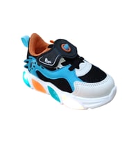 Cool Luna Bebe Işıklı Spor Ayakkabı (Siyah - Turuncu)