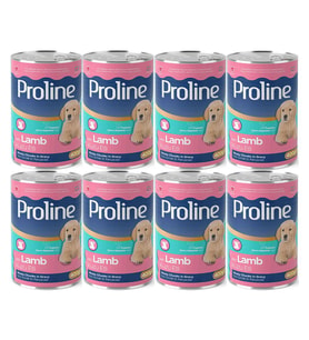 Proline Kuzu Etli Yavru Köpek Konservesi 400 Gr*8 Adet (Kahverengi)