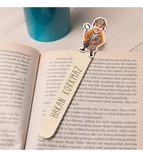 Kişiye Özel Dedektif Karikatürlü Çubuk Kitap Ayracı