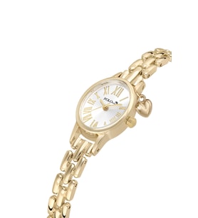 Polo Air Romen Rakamlı Kalp Charmlı Kadın Kol Saati Gold Renk PL-1600B1x
