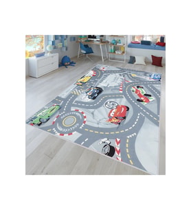 Rovigo Home Dijital Baskı Yıkanabilir Kaymaz Taban Çocuk Halısı RVG4055 (Gri)