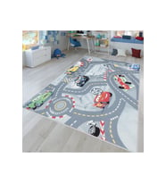 Rovigo Home Dijital Baskı Yıkanabilir Kaymaz Taban Çocuk Halısı RVG4055 (Gri)