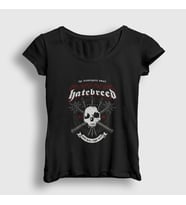 Presmono Kadın Siyah Here Hatebreed T-Shirt 148557tt
