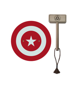 Ahşap Kaptan Türkiye Kalkanı ve Ahşap Tor (Thor) Çekici