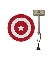 Ahşap Kaptan Türkiye Kalkanı ve Ahşap Tor (Thor) Çekici