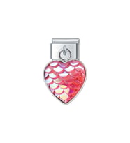 Çekici Pembe Kalp İtalyan Charm