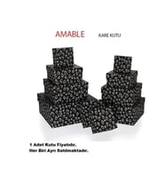 GIPTA AMABLE KARE HEDİYE KUTUSU BX0448 E N0:4 160x160x90mm - TEKLİ