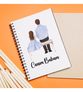 Canım Babam Tasarımlı Defter