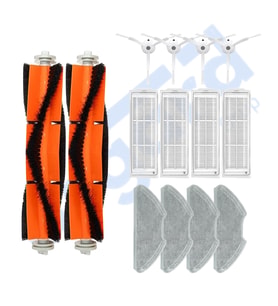 Xiaomi Mop 2 Pro (MJST1SHW) -Mop 2 Lite Uyumlu 2 Ana Fırça 4 Yan Fırça 4 Filtre 4 Mop PKT-iasgf0000344
