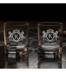 Sevgiliye Özel Kutulu 2’li Bourbon Reserve Edition Whiskey Bardakları