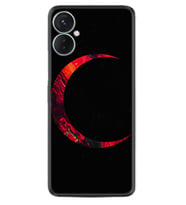Tecno Spark 9T Kılıf Silikon Desen Özel Seri Red Moons 1747