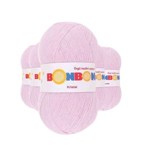 5 Adet Kristal El Örgü Lif İpi Lila 98332 - bonbon mudanis