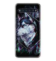TCL 10L 10 Plus 10SE 20E 20SE 30SE L7 Kılıf Desemli Silikon Dog Eyes 1761