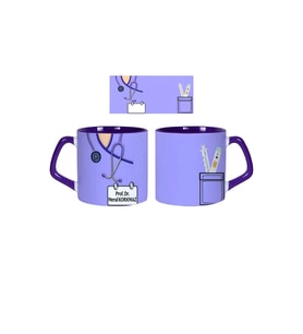Ghostbastır Design Kişiye Özel Doktor Önlüğü Kupa Bardak Tek Adet 0271