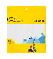 LEGO ile Uyumlu Classic Plaka (Zemin) - Classic Zemin 25CMX25CM Ebatlarında 11024 (Beyaz)