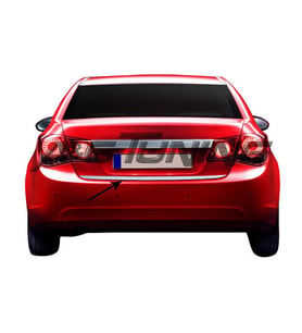 Chevrolet Cruze SEDAN Krom Bagaj Alt Çıta Formlu Paslanmaz Çelik