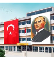 600x900 Atatürk Posteri ve Türk Bayrağı Raşel Kumaş-6