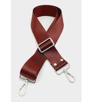 Angel Çanta Aksesuar Polyester Kolon 120X4 Cm Bordo Gümüş Metalli