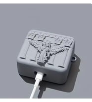 AirPods 3. Nesil Angel Kılıf (Dua Eden Melek Figürlü) (Gri)