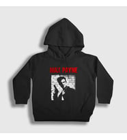 Presmono Unisex Çocuk Siyah Max Payne Oyun Kapüşonlu Sweatshirt 448931tt